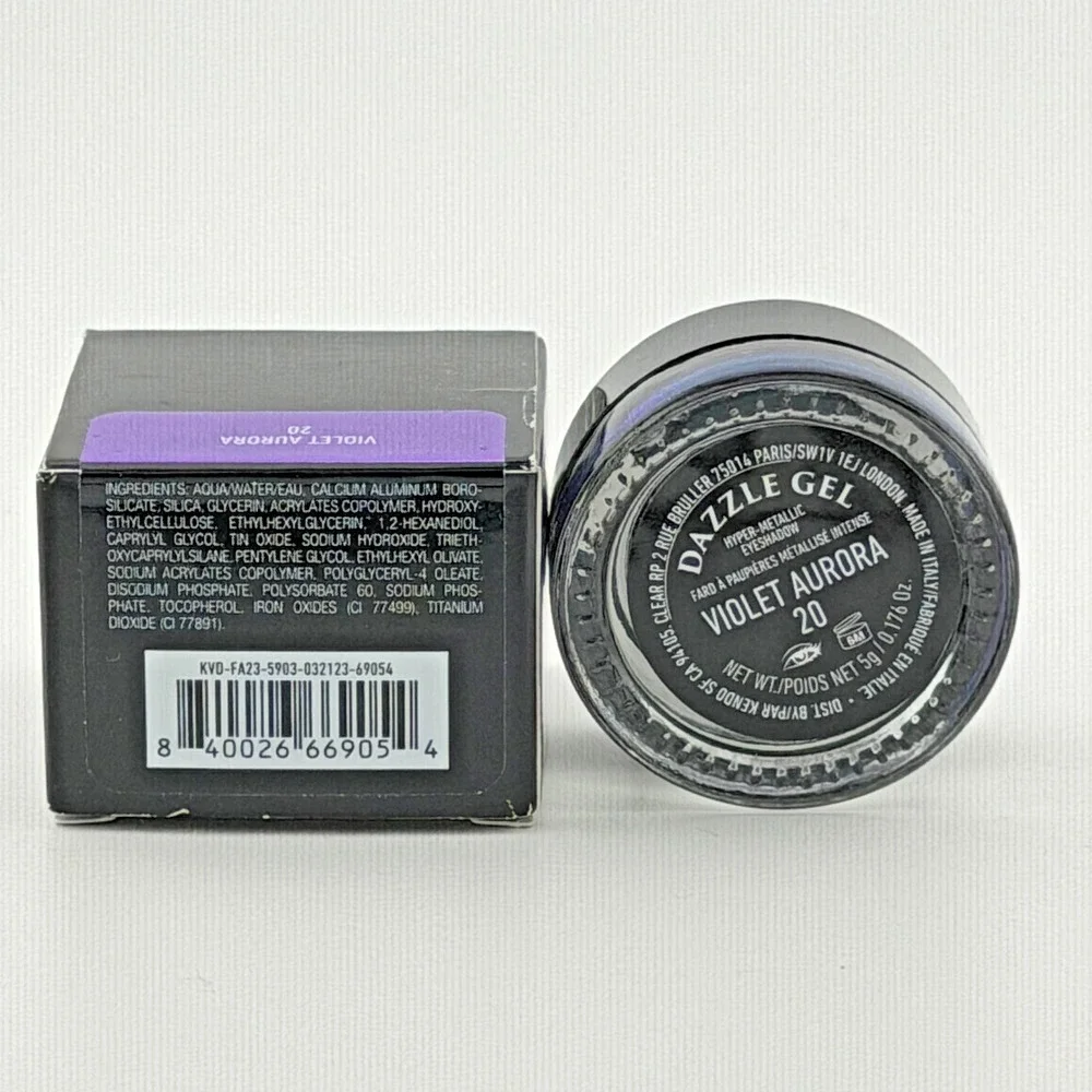 Kat Von D - Dazzle Gel Hyper Metallic Eyeshadow - #20 Violet Aurora - 0.176 Oz